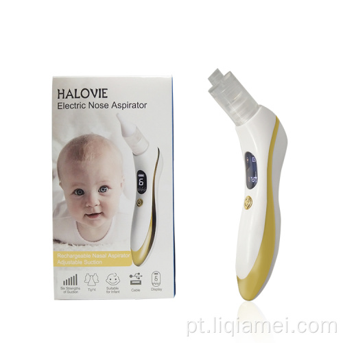 Bebê elacrtic nasal aspirador recarregável limpador de nariz de bebê